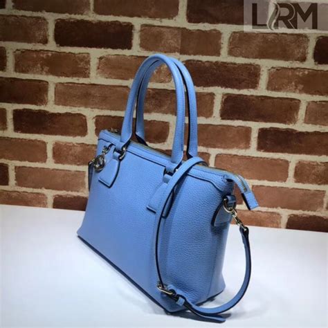 gucci 449659 interlocking g charm leather satchel handbag mineral blue|GUCCI Handbag Interlocking G GG Charm Leather Blue Solid .